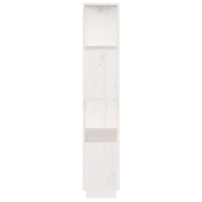 Book Cabinet/Room Divider White 51x25x132 cm Solid Wood Pine