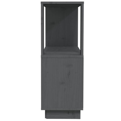 Book Cabinet/Room Divider Grey 80x25x70 cm Solid Wood Pine