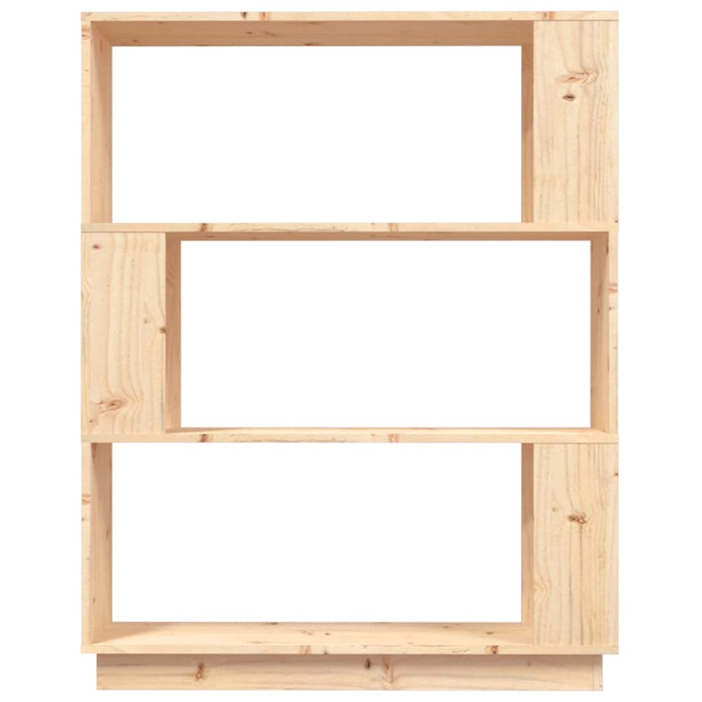 814054 vidaXL Book Cabinet/Room Divider 80x25x101 cm Solid Wood Pine
