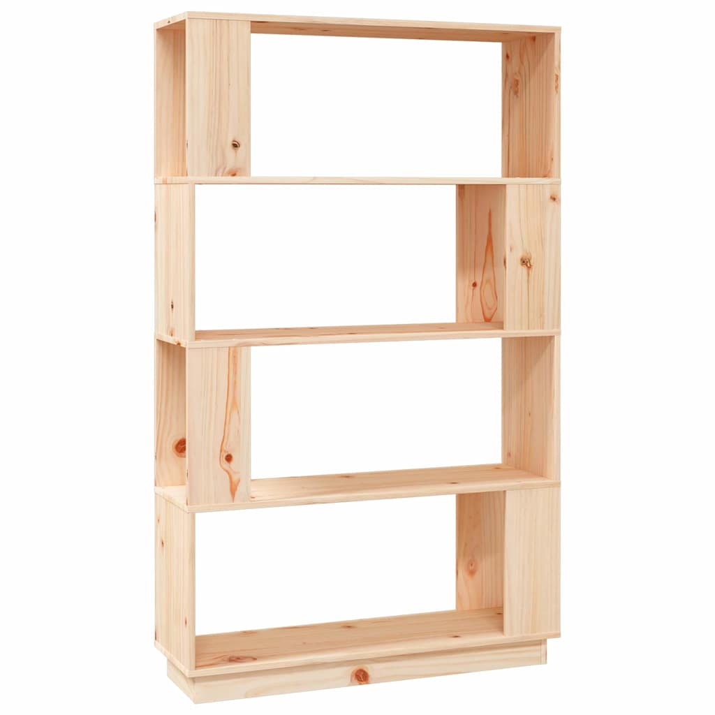 814059 vidaXL Book Cabinet/Room Divider 80x25x132 cm Solid Wood Pine