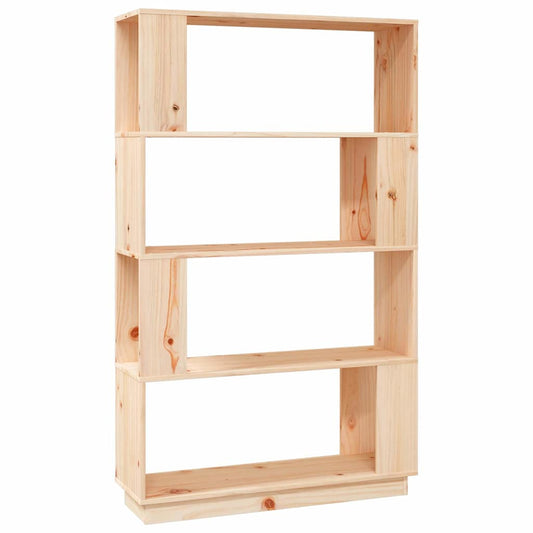 814059 vidaXL Book Cabinet/Room Divider 80x25x132 cm Solid Wood Pine