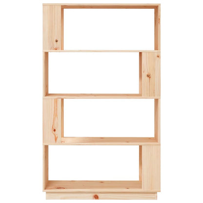814059 vidaXL Book Cabinet/Room Divider 80x25x132 cm Solid Wood Pine