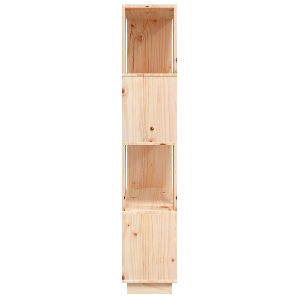 814059 vidaXL Book Cabinet/Room Divider 80x25x132 cm Solid Wood Pine
