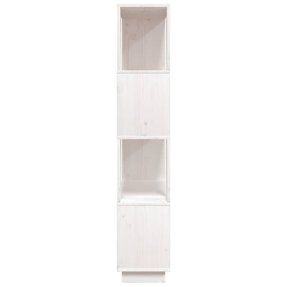 Book Cabinet/Room Divider White 80x25x132 cm Solid Wood Pine