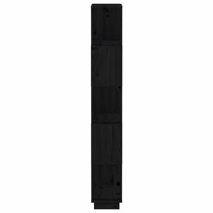 Book Cabinet/Room Divider Black 80x25x163,5 cm Solid Wood Pine
