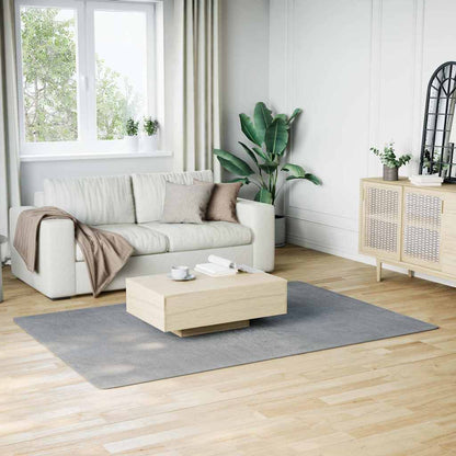 Washable Rug Soft Fluffy Short Pile 160x230 cm Anti Slip Grey