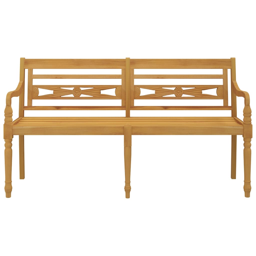 Batavia Bench | Teak Brown | Solid Teak Wood | 150 cm