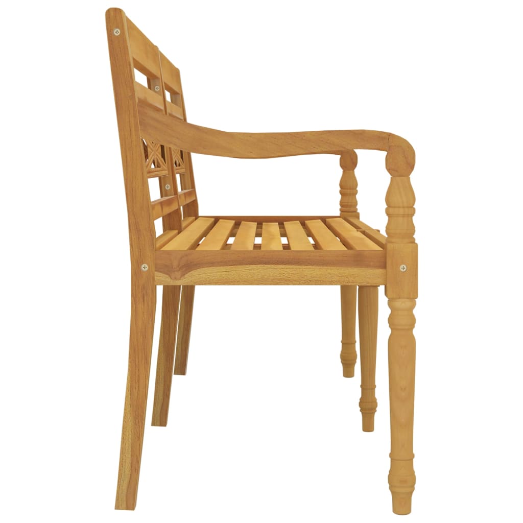 Batavia Bench | Teak Brown | Solid Teak Wood | 150 cm