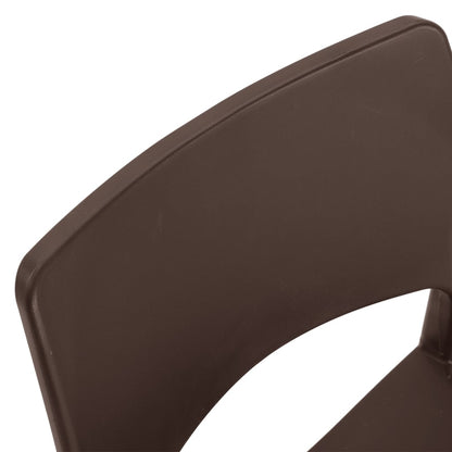 Garden Chair | Set of 2 | Mocha | Polypropylene | Standard | Stackable