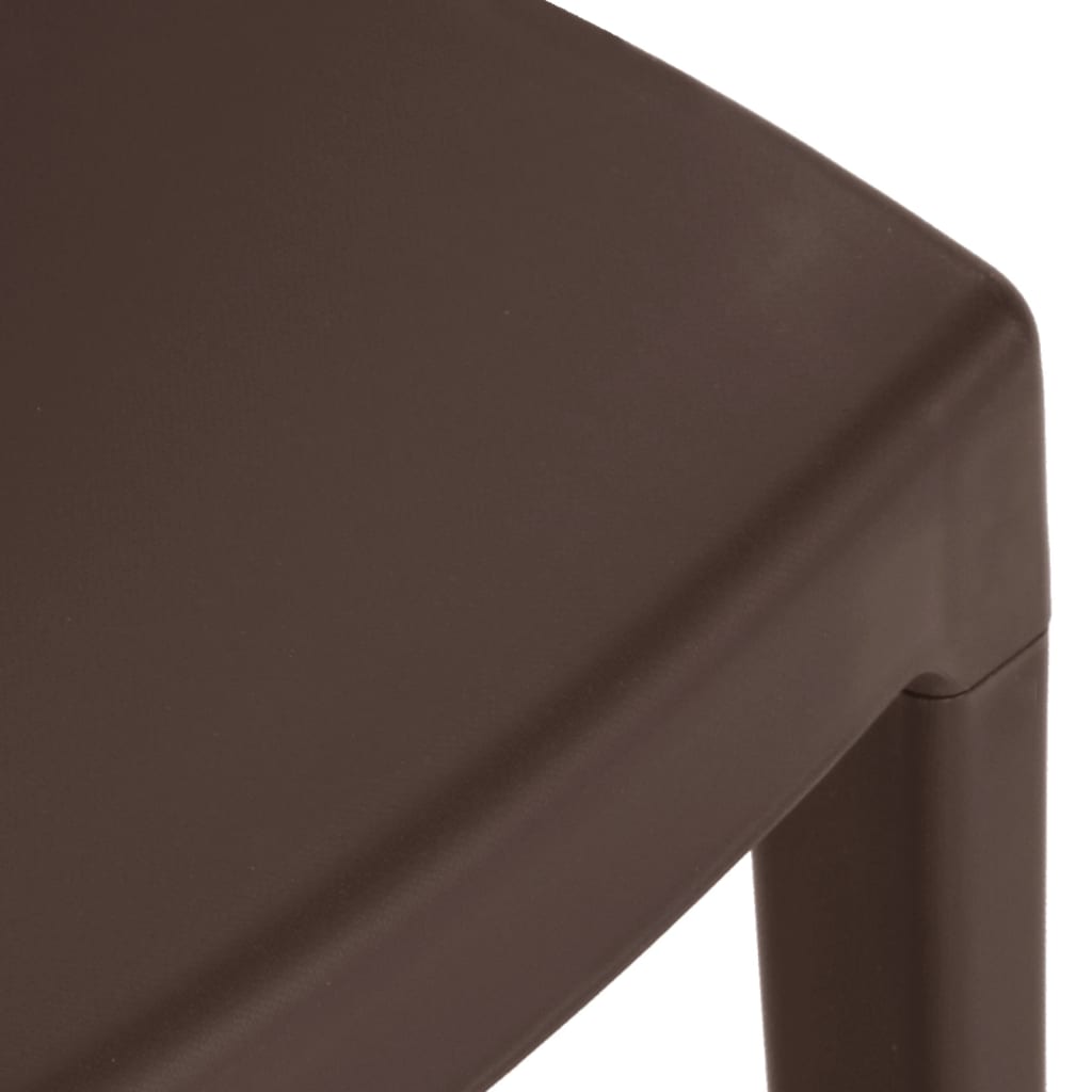 Garden Chair | Set of 2 | Mocha | Polypropylene | Standard | Ergonomic