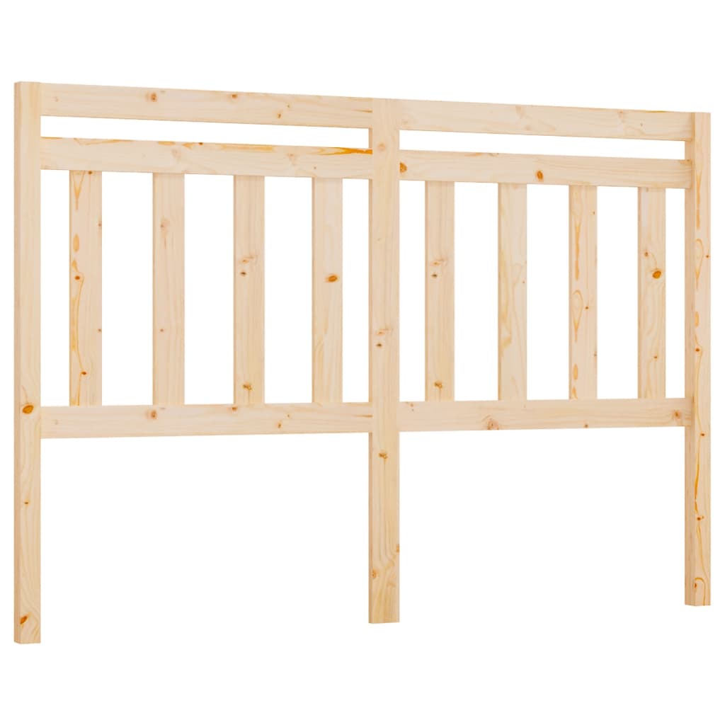 Bed Headboard 146x4x100 cm Solid Wood Pine
