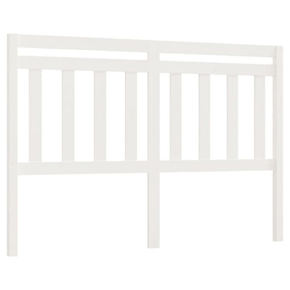 Bed Headboard White 156x4x100 cm Solid Wood Pine