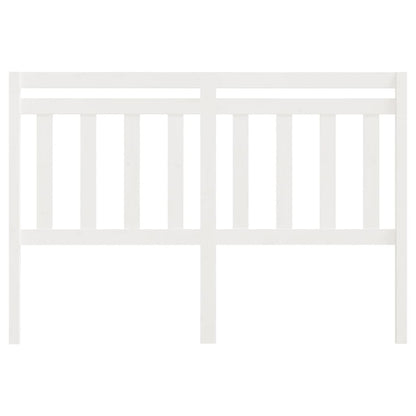 Bed Headboard White 156x4x100 cm Solid Wood Pine