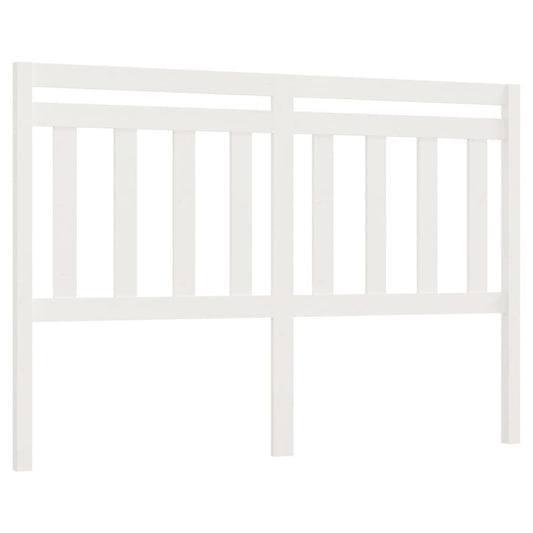 814105 vidaXL Bed Headboard White 166x4x100 cm Solid Wood Pine