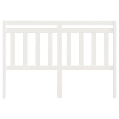 Bed Headboard White 166x4x100 cm Solid Wood Pine