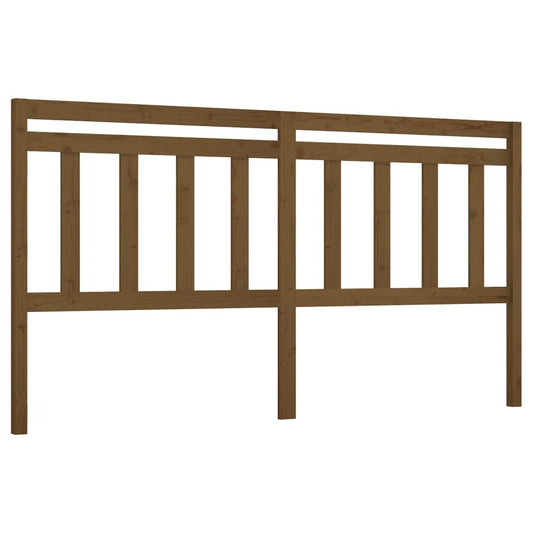814112 vidaXL Bed Headboard Honey Brown 186x4x100 cm Solid Wood Pine