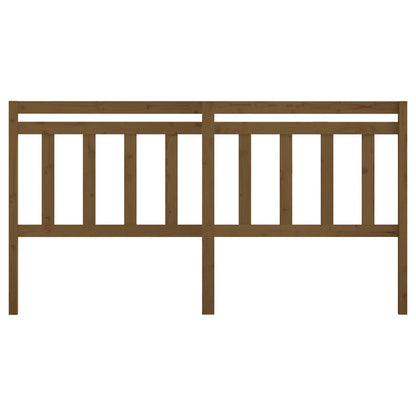 Bed Headboard Honey Brown 186x4x100 cm Solid Wood Pine