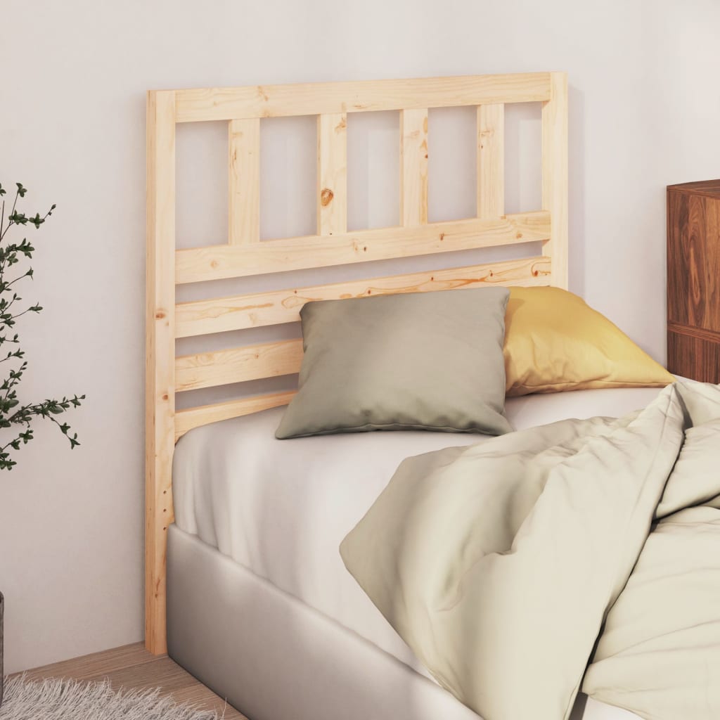 Bed Headboard | Natural wood | Solid pine wood | Standard
