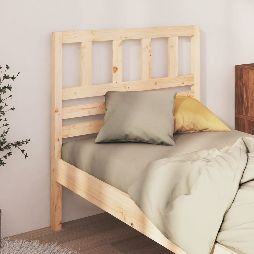 Bed Headboard | Natural wood | Solid pine wood (untreated)