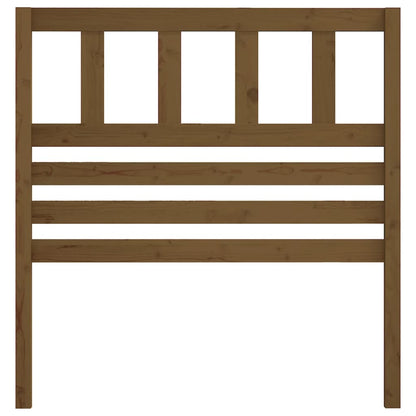 Bed Headboard Honey Brown 106x4x100 cm Solid Wood Pine