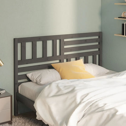 Bed Headboard | Grey | Solid pine wood | Standard | Durable