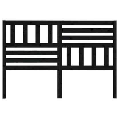 Bed Headboard | Black | Solid pine wood | 146 cm x 4 cm x 100 cm