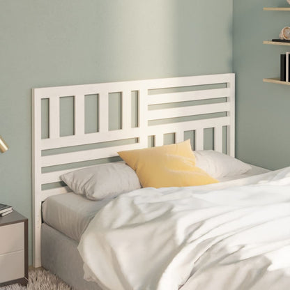 Bed Headboard | White | Solid pine wood | 166 x 4 x 100 cm