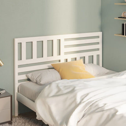 Bed Headboard | White | Solid pine wood | 166 x 4 x 100 cm