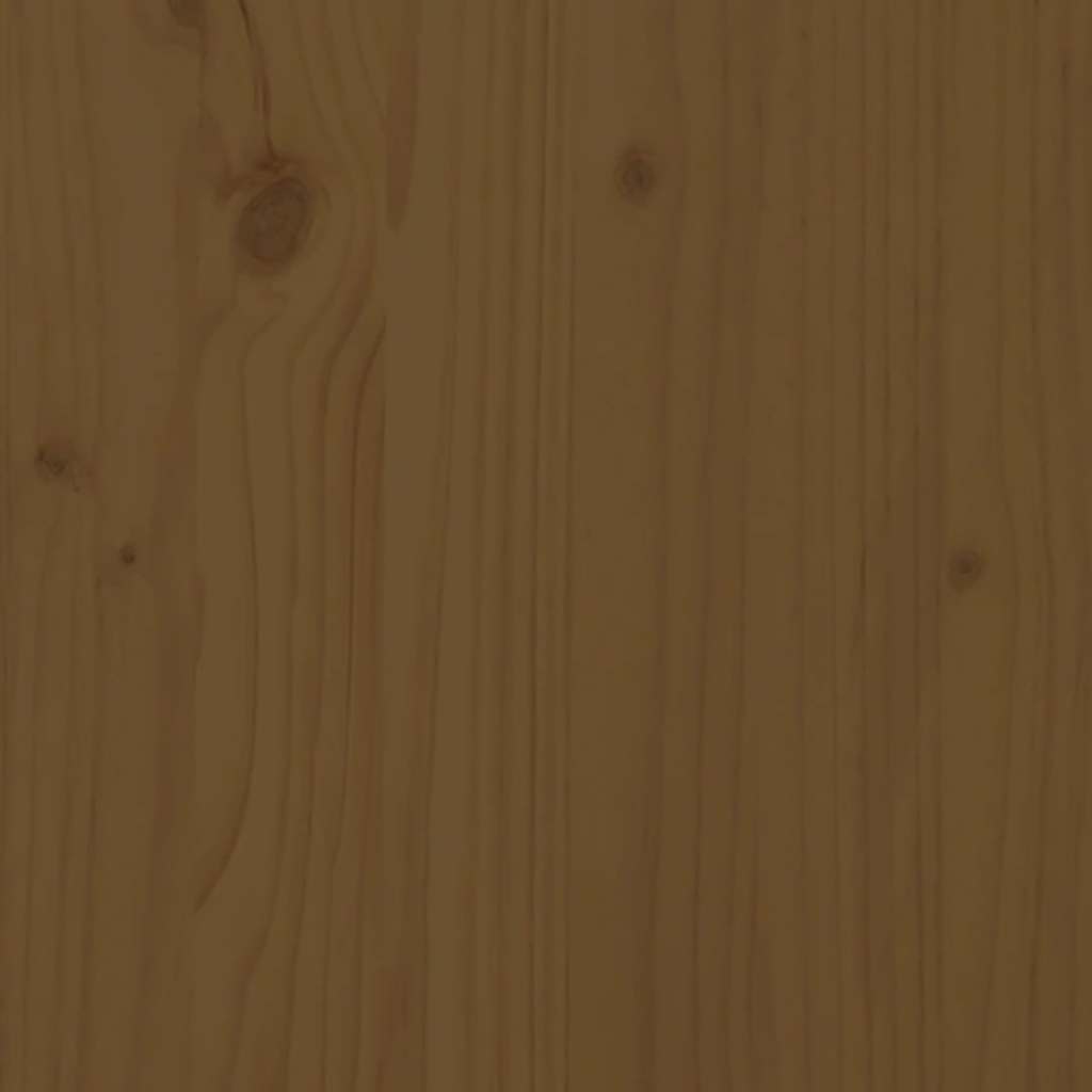 Bed Headboard Honey Brown 166x4x100 cm Solid Wood Pine