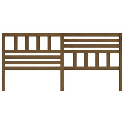 Bed Headboard | Honey Brown | Solid Pine Wood | Large |  Simplistic