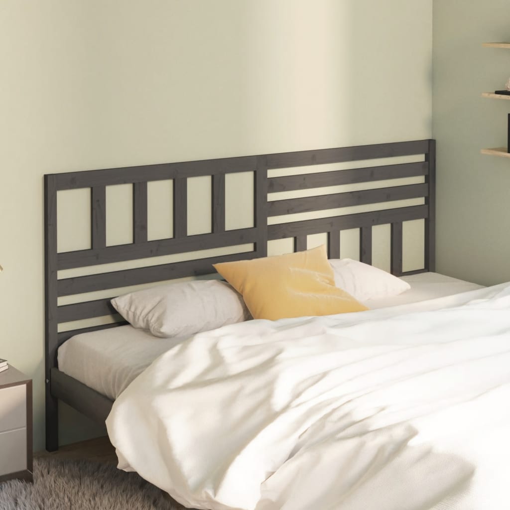 Bed Headboard | Grey | Solid pine wood | Large | Appealing Design
