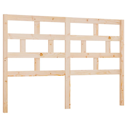 Bed Headboard 126x4x100 cm Solid Wood Pine
