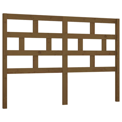 Bed Headboard Honey Brown 141x4x100 cm Solid Wood Pine
