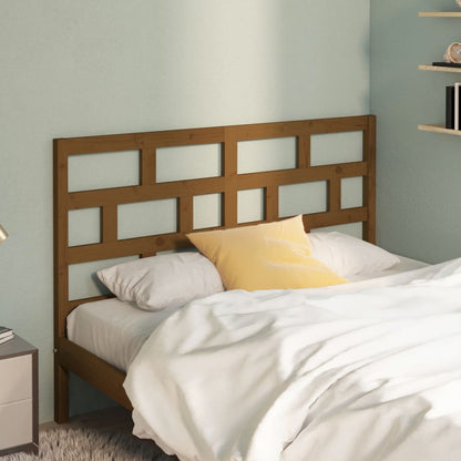 Bed Headboard Honey Brown 141x4x100 cm Solid Wood Pine