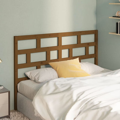 Bed Headboard Honey Brown 141x4x100 cm Solid Wood Pine
