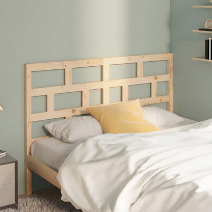 Bed Headboard 146x4x100 cm Solid Wood Pine