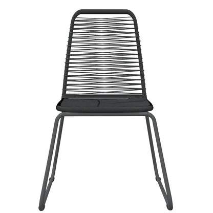 Garden Dining Set | Black | Powder-coated steel | Standard
