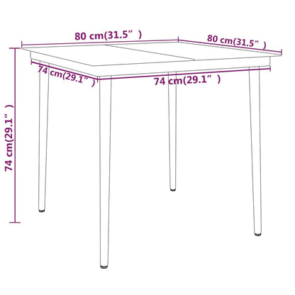 Garden Dining Set | Black