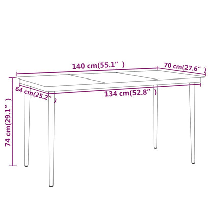 Garden Dining Set | Black