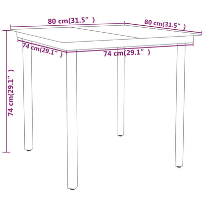 Garden Dining Set | Black