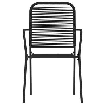Dining Set | Black | Powder-Coated Steel | Medium |  Durable
