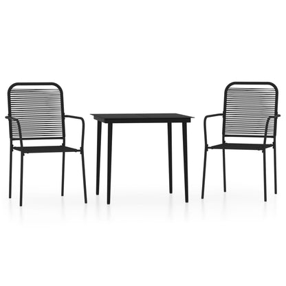 Dining Set | Black | Steel | Medium | Durable | Garden Dining Set