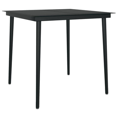 Dining Set | Black | Steel | Medium | Durable | Garden Dining Set