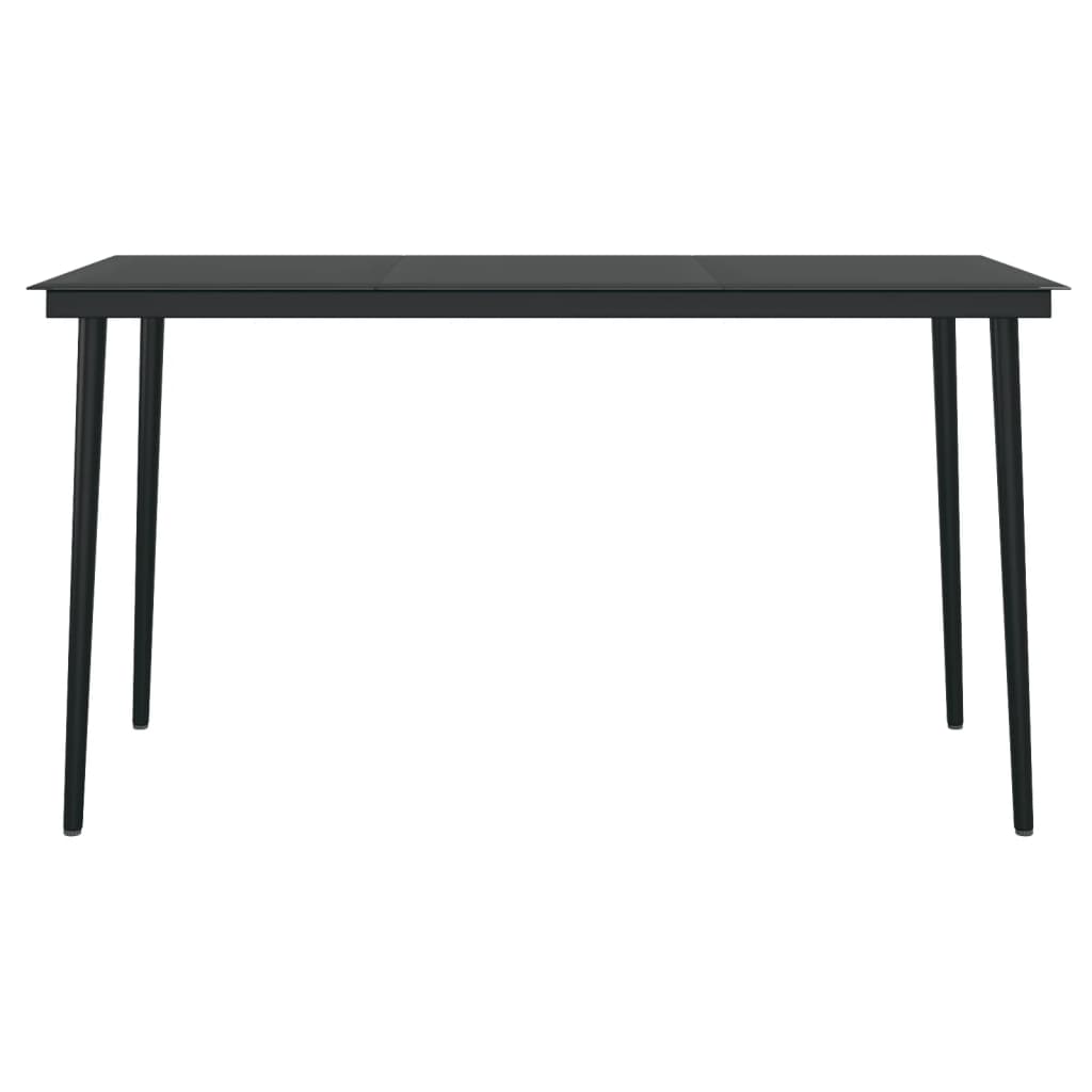 Dining Set | Black | Powder-coated steel | 5 Piece Set | Durable