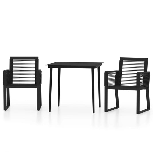 Dining Set | Black | Powder-coated steel | Medium