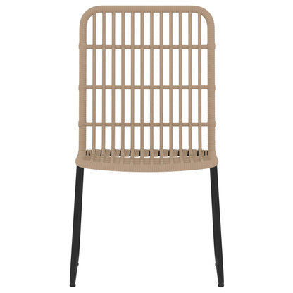 Dining Set | Oak and Black | PE Rattan and Powder-Coated Steel | Standard