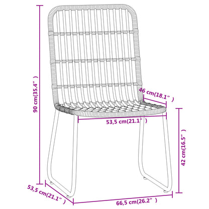 Dining Set | Black | Powder-coated Steel | Medium | Lightweight