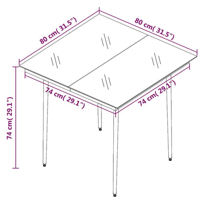 Garden Dining Set | Black