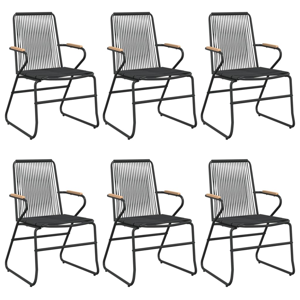 Garden Dining Set | Black | PVC rattan | Large | Seats Many