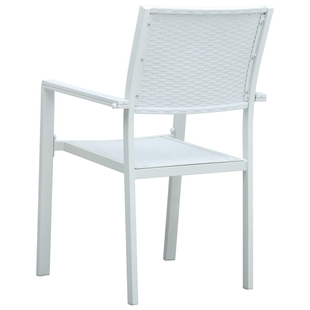 9 Piece Garden Dining Set White
